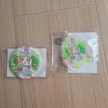 마루쿠지 유메 와쿠 마칭 코디 파루루 캔뱃지 아크릴 키링