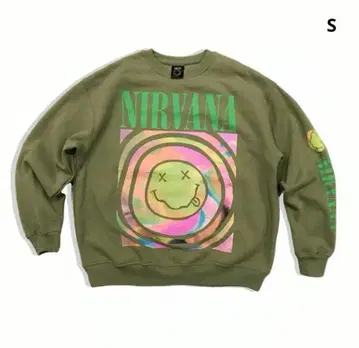 공식 NIRVANA 닐바나 밴드 맨투맨 S