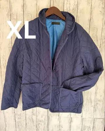 레어 유니클로 퍼프 테크 퀼팅 자켓 여성용 블루 XL