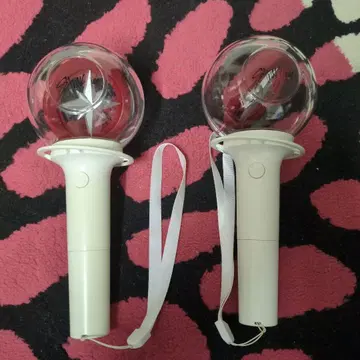 K-POP 응원봉 화이트 2개 세트