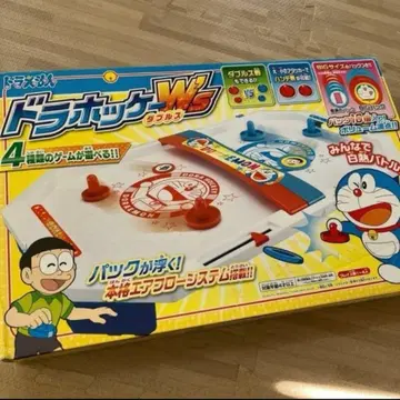 4명이서 놀 수 있는! 도라에몽 도라하키 더블스 에어하키 완구