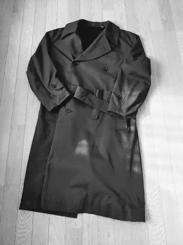 UNIQLO U 트렌치코트 다크 그레이 남성용 S