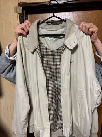 라코스테 캐주얼 자켓 체크 무늬