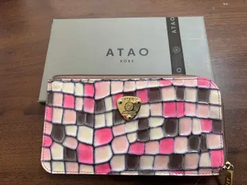 ATAO 모자이크 패턴 장지갑