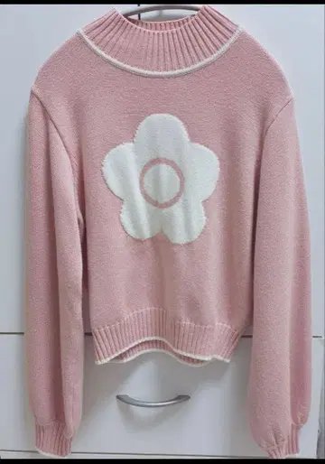 LILY BROWN x MARY QUANT 자카드 니트 핑크