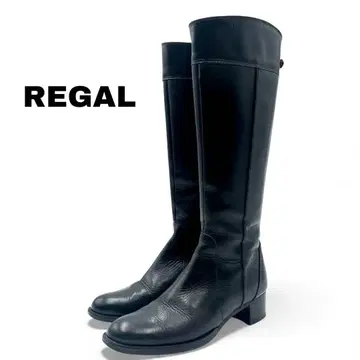 [ 새상품급 ] REGAL 리갈 롱 부츠 블랙 가죽 22cm