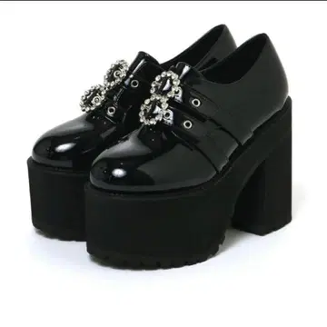 BUBBLES 더블 버클 통굽 신발