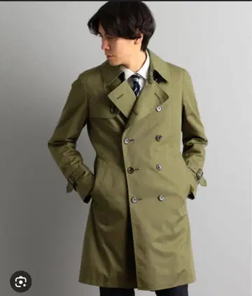 새상품 미사용 green label relaxing 트렌치코트 그린