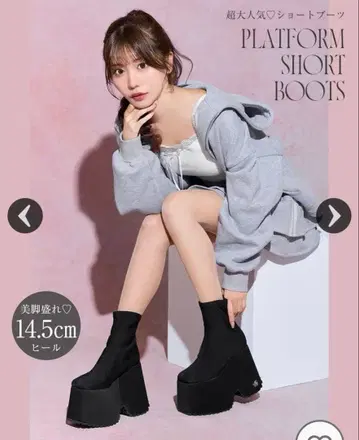 [ michellMacaron ] 미셸 마카롱 통굽 스트레치 숏부츠