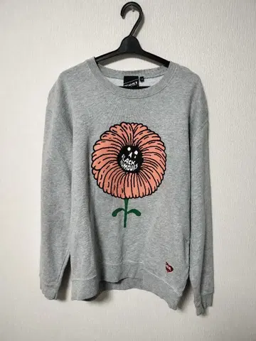 BEAMS T 꽃무늬 프린트 트레이닝복 M 사이즈 그레이