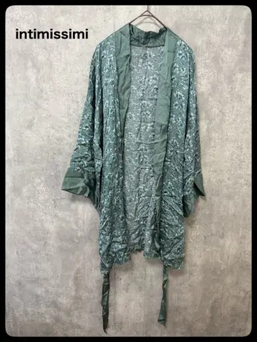 # intimissimi 꽃무늬 그린 가디건 새틴