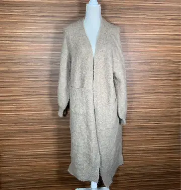 WEGO 롱 니트 코트 프리 사이즈 브라운 긴팔