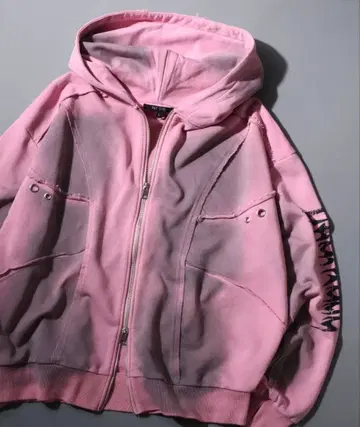 Grunge Style Sweat Hoodie 지퍼 후드티