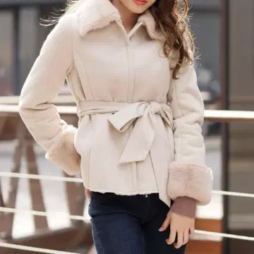 [ 새상품급 ] LIP SERVICE 퍼 숏코트