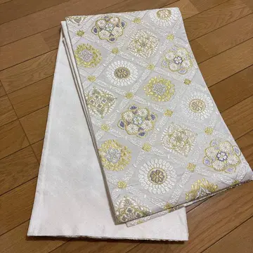 후쿠로 오비 꽃무늬 파도 무늬 일본풍 패턴