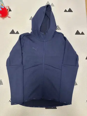 PUMA 네이비 풀 집업 후드티