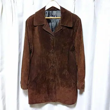 agnes b. Special 돈피 스웨이드 코트 자켓 가죽 코트