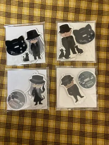 코난_진과 보드카_미니 아크릴 스탠드(고양이)