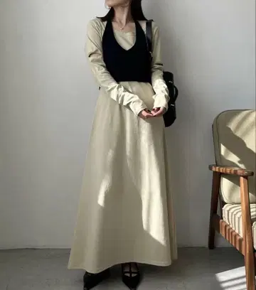 CAPRICIEUX LE'MAGE 홀터 SET 컷 OP 원피스