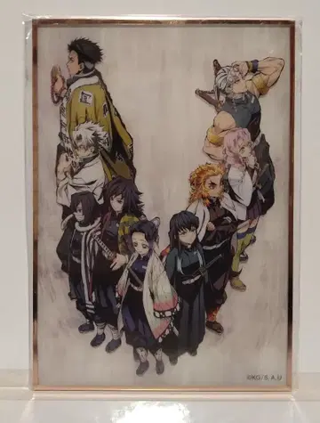 귀멸의 칼날 귀멸 극장 키 비주얼 아크릴 색지 기둥 회의 나비 저택 편