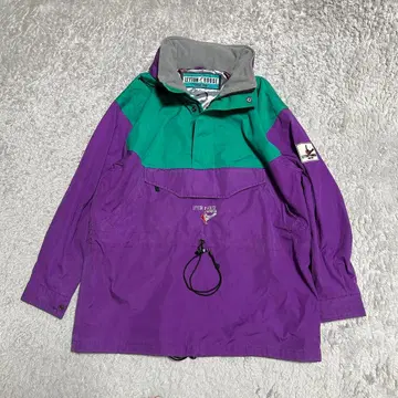 LEYTON HOUSE 자켓 마운틴 후드티 하프 지퍼 블루종