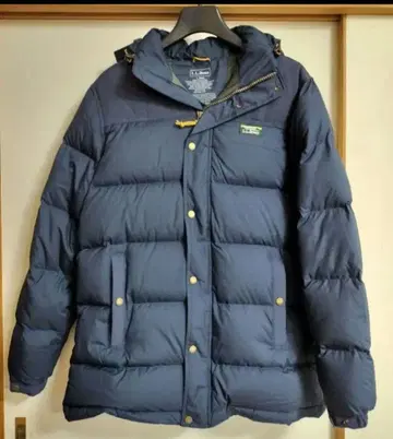L.L.Bean 후드 부착 다운 자켓 L.REG 네이비