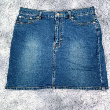 Red Woods 데님 미니 스커트 블루 여성용 얇은 소재 봄/여름