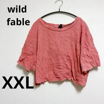 wild fable 핑크 크루넥 T셔츠 [ XXL ] 2L