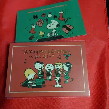 스누피 뮤지엄 크리스마스 엽서 2장 세트