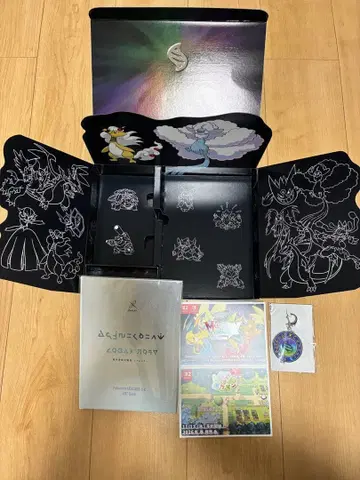 익명 배송! 포켓몬 Z A 빈 박스와 키링, 아트북 (소프트 부속 없음)