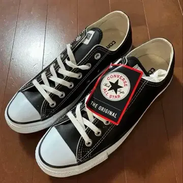 미사용 컨버스 올스타 가죽 블랙 26.5cm