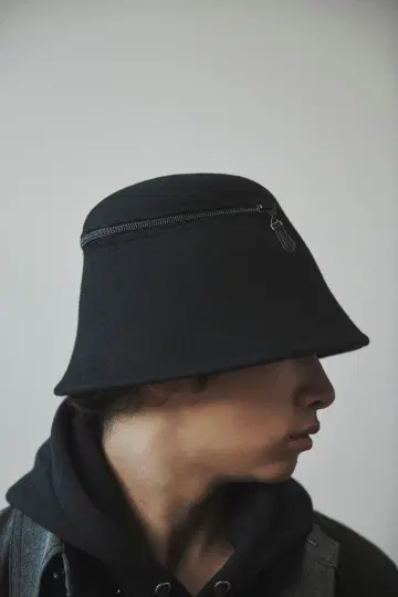 Y's 와이즈 울 버킷햇 척 블랙