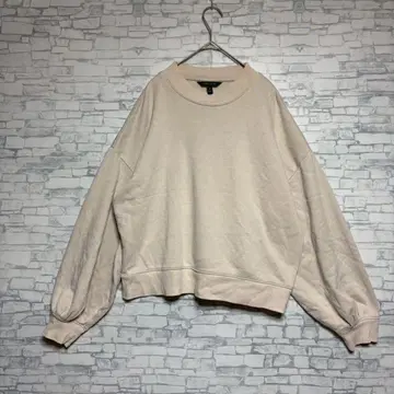 BANANA REPUBLIC 베이지 M 코튼 보아 안감 트레이닝복