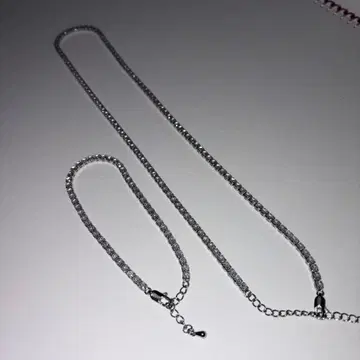 Glitter 목걸이 팔찌 세트