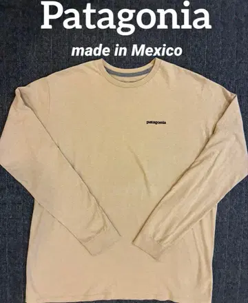 patagonia 파타고니아 베이지 롱T 양면 프린트 멕시코제