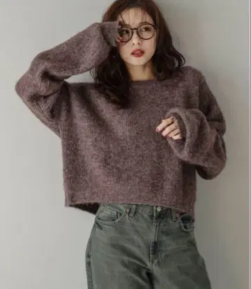 멜란지 니트탑 / La-gemme 브라운