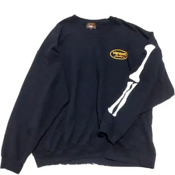 VANSON 싱글본 로고 프린트 풀오버 맨투맨