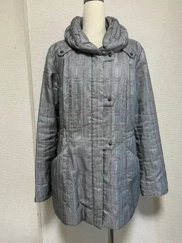 레리안 사이즈 7 체크 충전솜 코트 6887