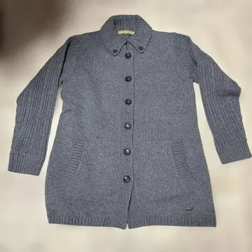 대폭 할인 4500엔 CROCODILE 그레이 긴팔 가디건