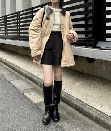 미스틱 페이크 스웨이드 미들 코트 / 페이크 스웨이드 미들 코트