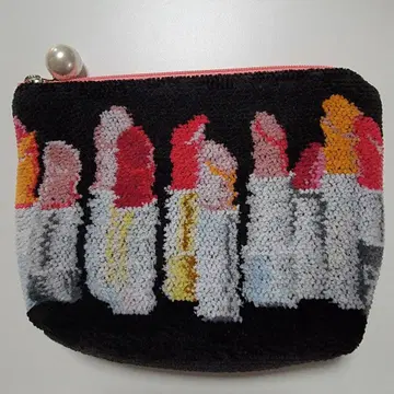 [ 미사용 ] LOVERARY BY FEILER 루즈 보더 파우치