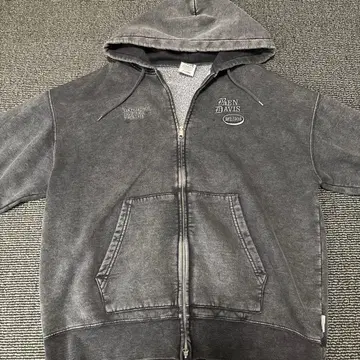 BEN DAVIS 다크 그레이 후드티 X-LARGE