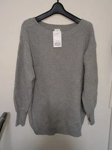 새상품 [Spick & Span] 턱 니트 오버 사이즈 니트 그레이