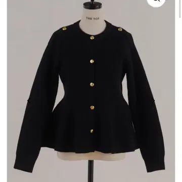 THE TOE Rosen Peplum Cardigan