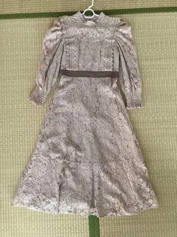 레이스 롱 원피스