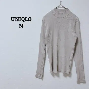 유니클로 리브 하이넥 T 하이넥 스트레치 오피카지 심플 M