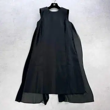 새상품급 어도어 BLACK LABEL 레이어드 실크 원피스 블랙 M