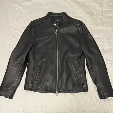 하레 남성용 라이더 가죽 자켓 블랙 아우터