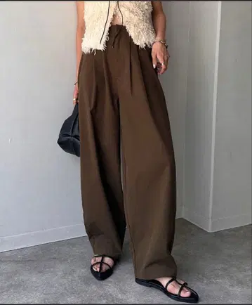 NOGLE/노글 와이드 루즈 트윌 팬츠