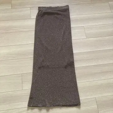 브라운 타이트 스커트 사이즈 F